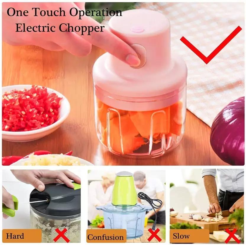 Scullery™Electric Mini Garlic Chopper 250ml Electric Vegetable Chopper