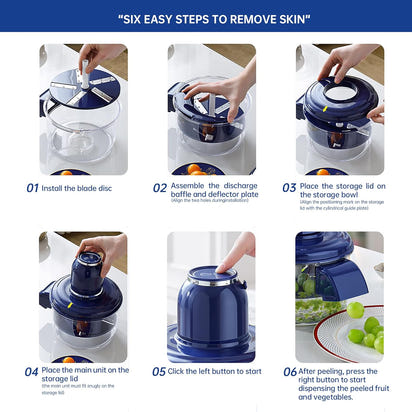 Scullery™ Automatic Peeling Machine – Easy Peel Fruit Tool for Home & Kitchen Use