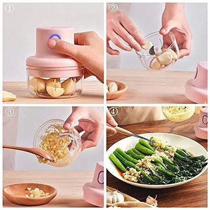 Scullery™Electric Mini Garlic Chopper 250ml Electric Vegetable Chopper