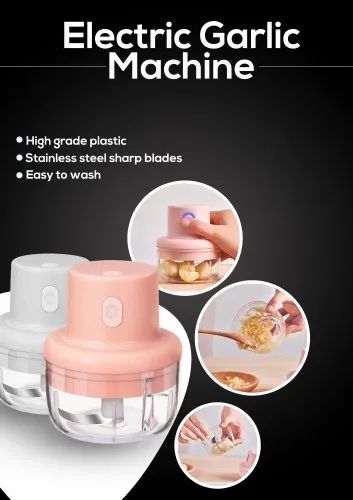 Scullery™Electric Mini Garlic Chopper 250ml Electric Vegetable Chopper