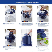 Scullery™ Automatic Peeling Machine – Easy Peel Fruit Tool for Home & Kitchen Use